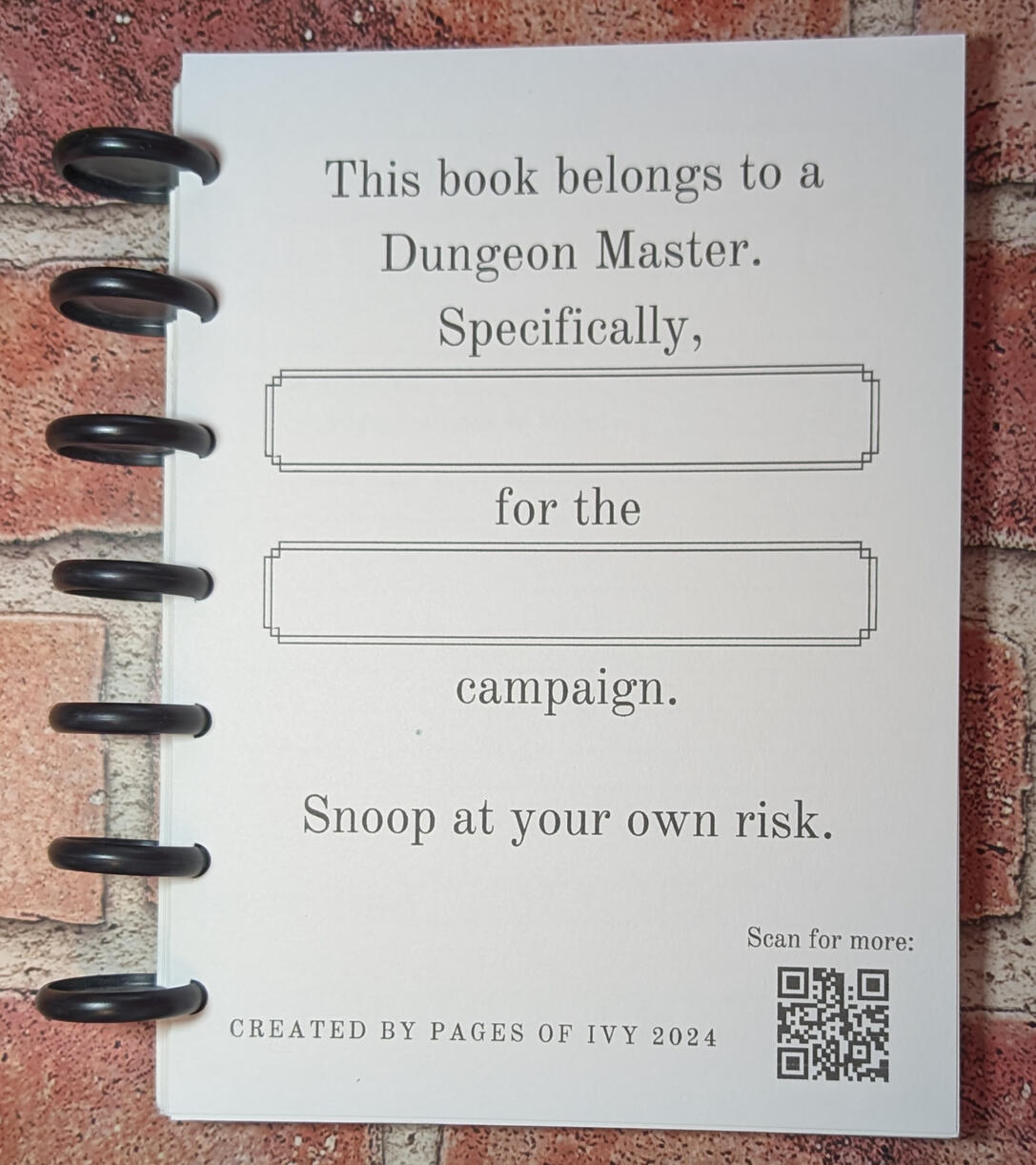 DM Notebook DM Notebook